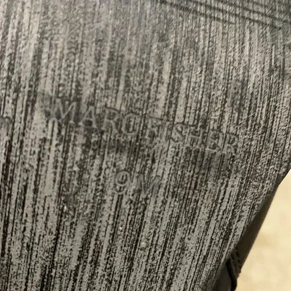 Marc Fisher Western Black Leather Boots Block Heel - Picture 10 of 13